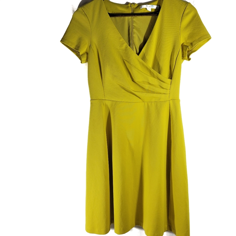 Boden Alicia Ponte Dress Yellow 6 Petite
